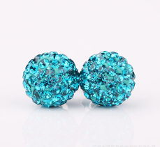 外贸出品欧美热销tresor paris 香巴拉饰品满钻白色水晶耳饰e025价格 厂家 图片
