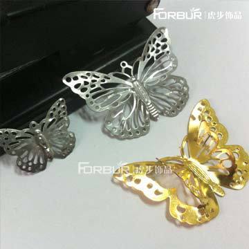 【饰品配件批发 标准铁皮蝴蝶花片 四个规格齐全 可电镀加工】价格,厂家,图片,其他首饰辅料、配件,义乌市宏日饰品配件商行-